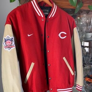 Nike Cincinnati Reds Varsity jacket leather XXL